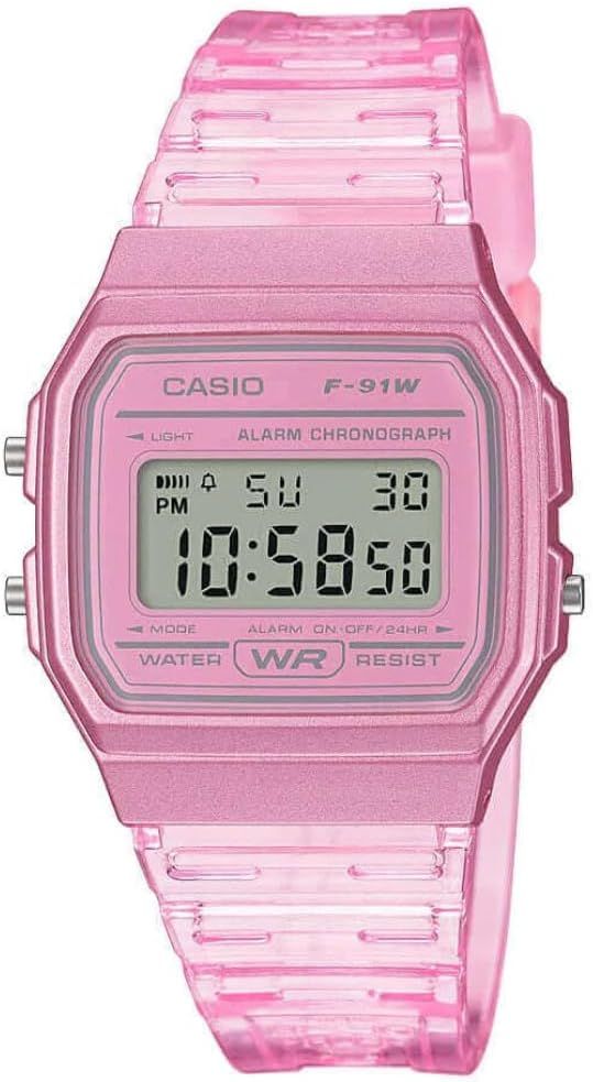 Reloj Casio F91w Rosa